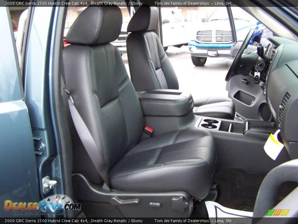 2009 GMC Sierra 1500 Hybrid Crew Cab 4x4 Stealth Gray Metallic / Ebony Photo #18