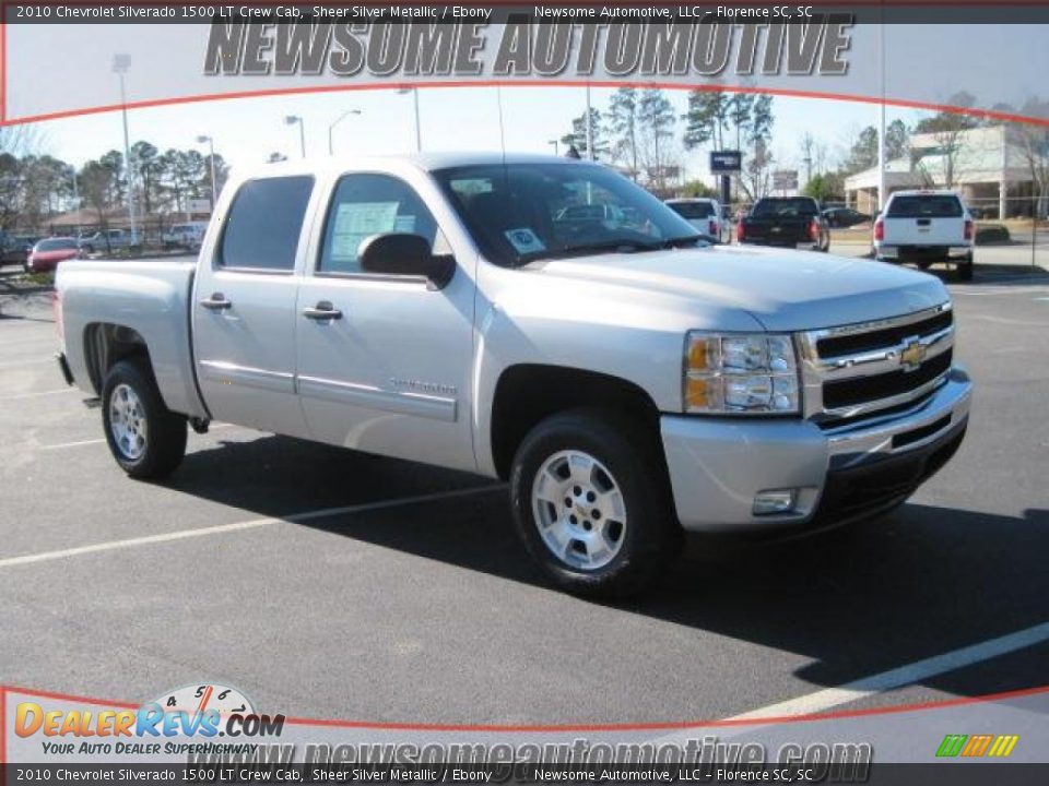 2010 Chevrolet Silverado 1500 LT Crew Cab Sheer Silver Metallic / Ebony Photo #1