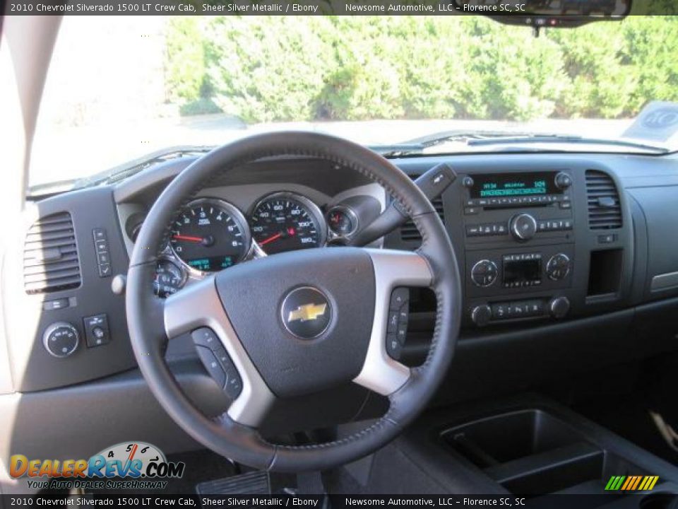 2010 Chevrolet Silverado 1500 LT Crew Cab Sheer Silver Metallic / Ebony Photo #4