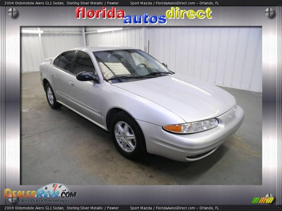 2004 Oldsmobile Alero GL1 Sedan Sterling Silver Metallic / Pewter Photo #1