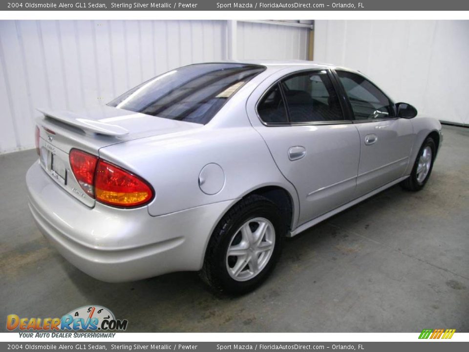 2004 Oldsmobile Alero GL1 Sedan Sterling Silver Metallic / Pewter Photo #5