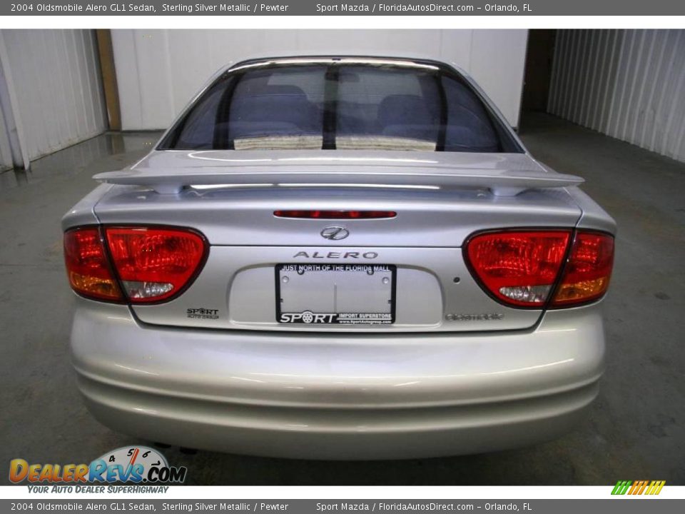 2004 Oldsmobile Alero GL1 Sedan Sterling Silver Metallic / Pewter Photo #6