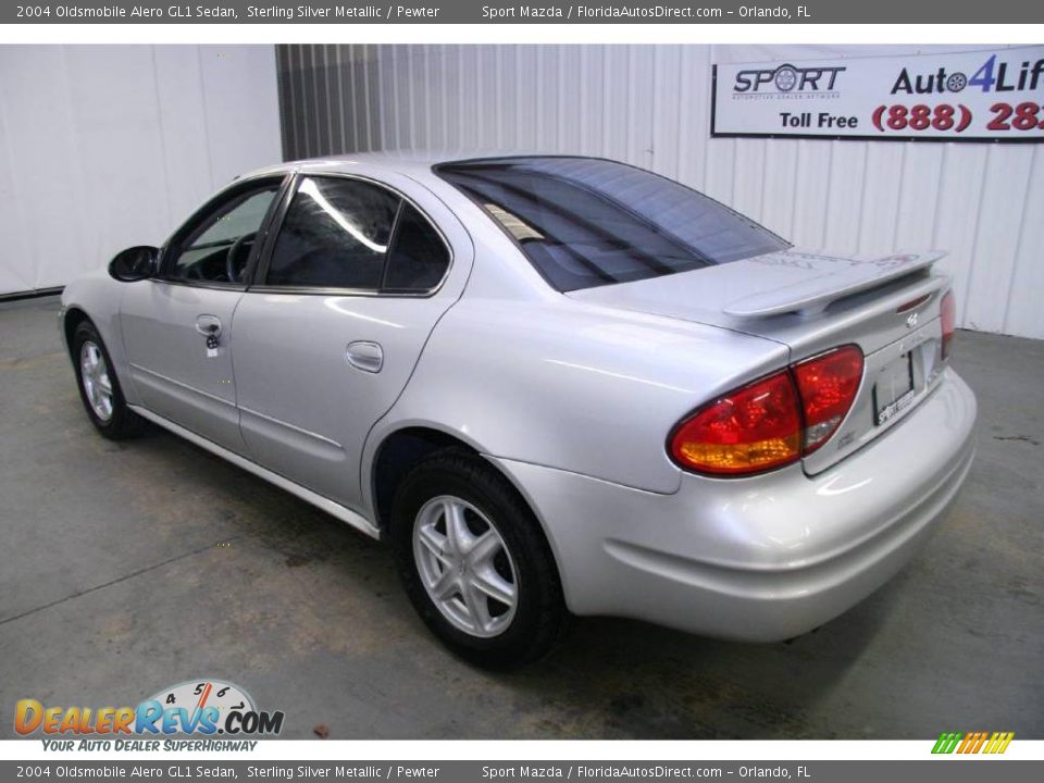 2004 Oldsmobile Alero GL1 Sedan Sterling Silver Metallic / Pewter Photo #7