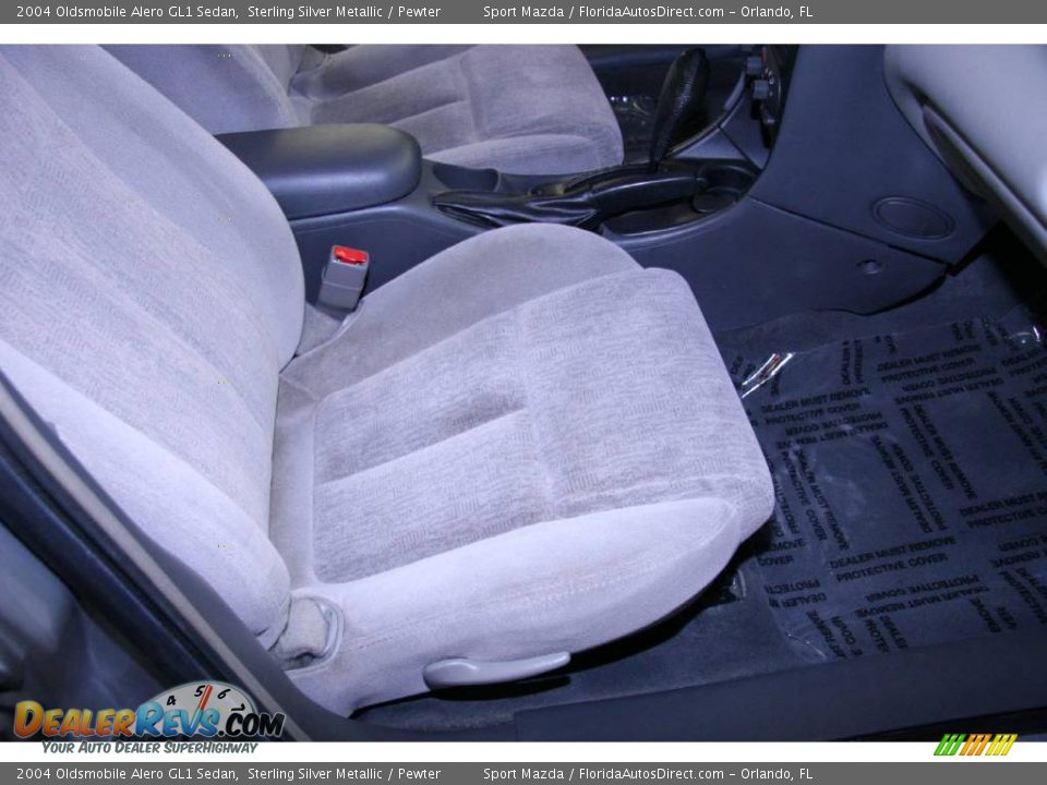2004 Oldsmobile Alero GL1 Sedan Sterling Silver Metallic / Pewter Photo #19