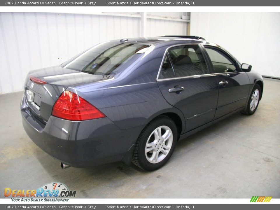 2007 Honda Accord EX Sedan Graphite Pearl / Gray Photo #5