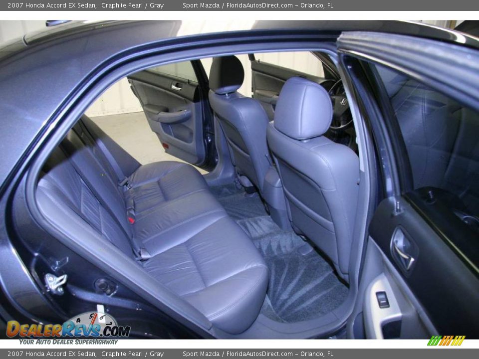 2007 Honda Accord EX Sedan Graphite Pearl / Gray Photo #10