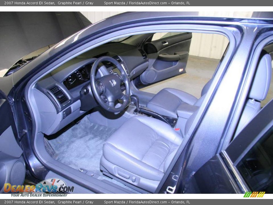 2007 Honda Accord EX Sedan Graphite Pearl / Gray Photo #14