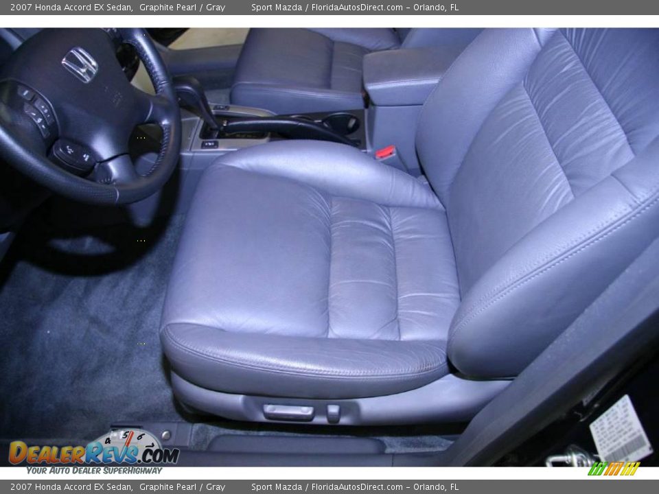 2007 Honda Accord EX Sedan Graphite Pearl / Gray Photo #16