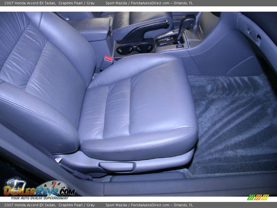 2007 Honda Accord EX Sedan Graphite Pearl / Gray Photo #19