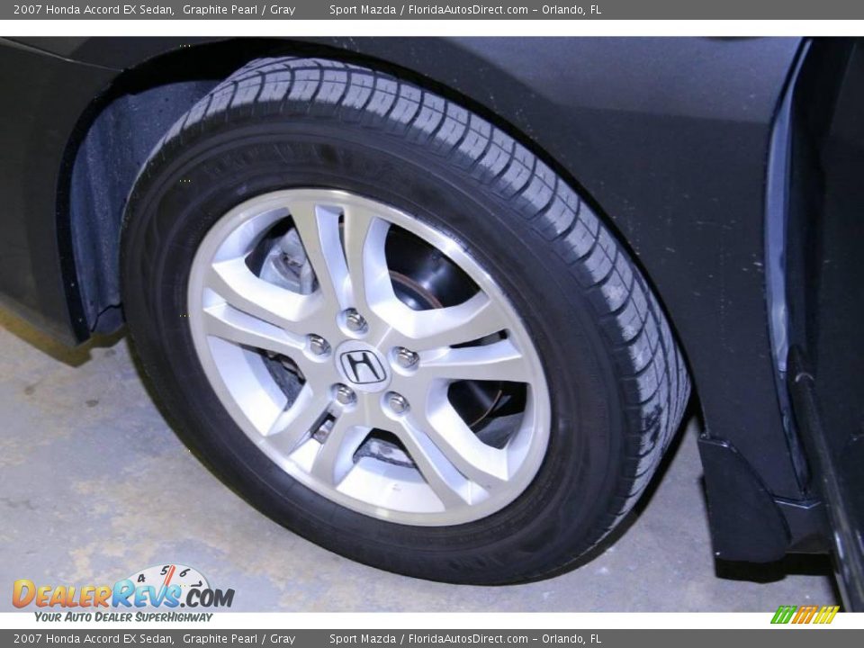 2007 Honda Accord EX Sedan Graphite Pearl / Gray Photo #29