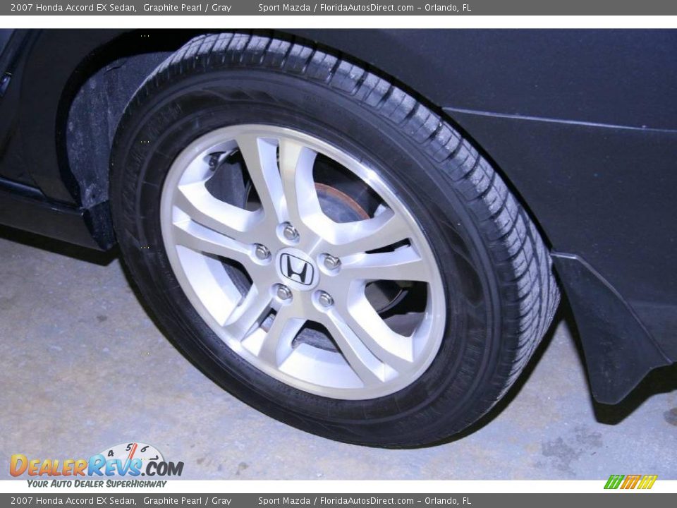 2007 Honda Accord EX Sedan Graphite Pearl / Gray Photo #30
