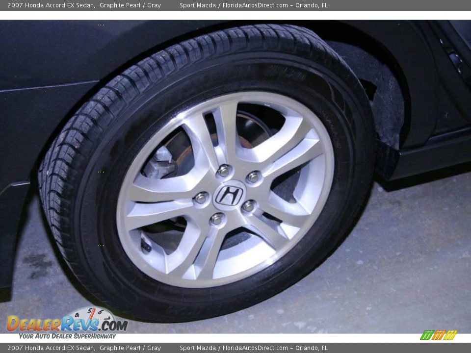 2007 Honda Accord EX Sedan Graphite Pearl / Gray Photo #31