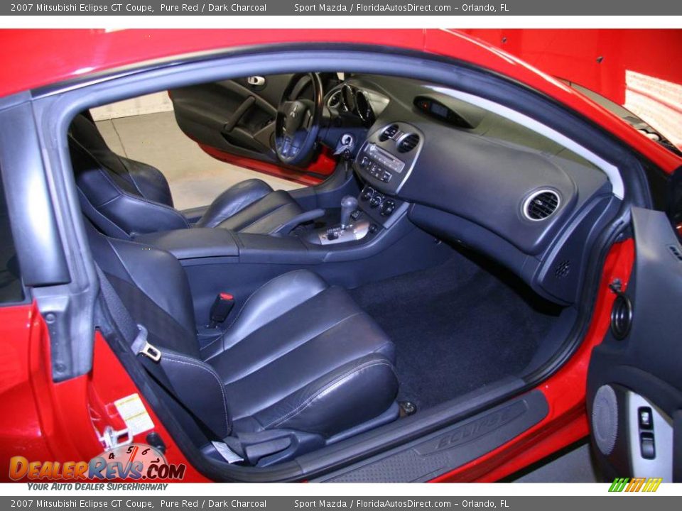 2007 Mitsubishi Eclipse GT Coupe Pure Red / Dark Charcoal Photo #9