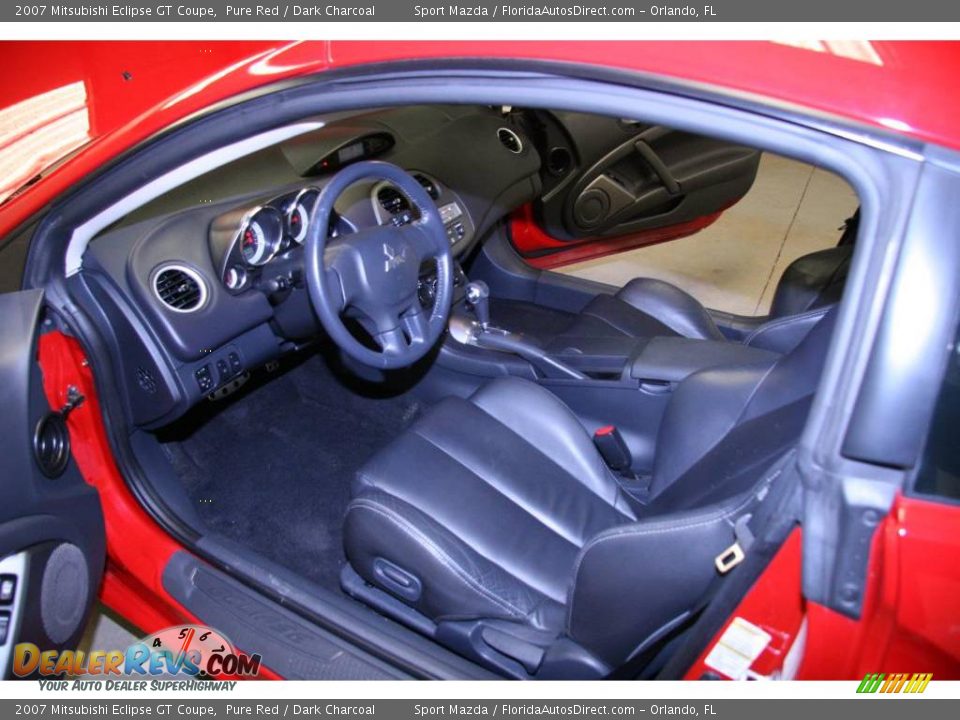 2007 Mitsubishi Eclipse GT Coupe Pure Red / Dark Charcoal Photo #12