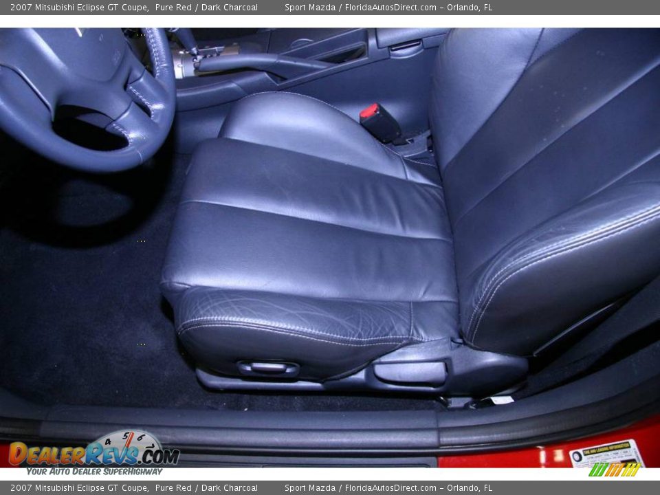 2007 Mitsubishi Eclipse GT Coupe Pure Red / Dark Charcoal Photo #13
