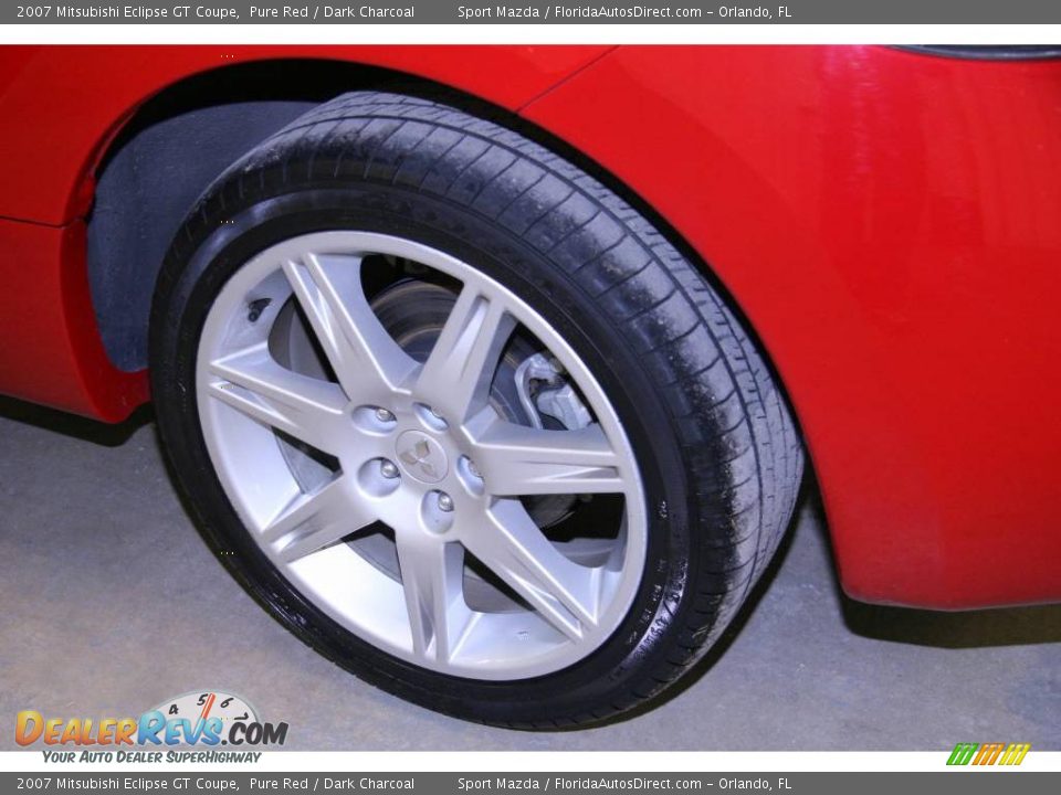 2007 Mitsubishi Eclipse GT Coupe Pure Red / Dark Charcoal Photo #21