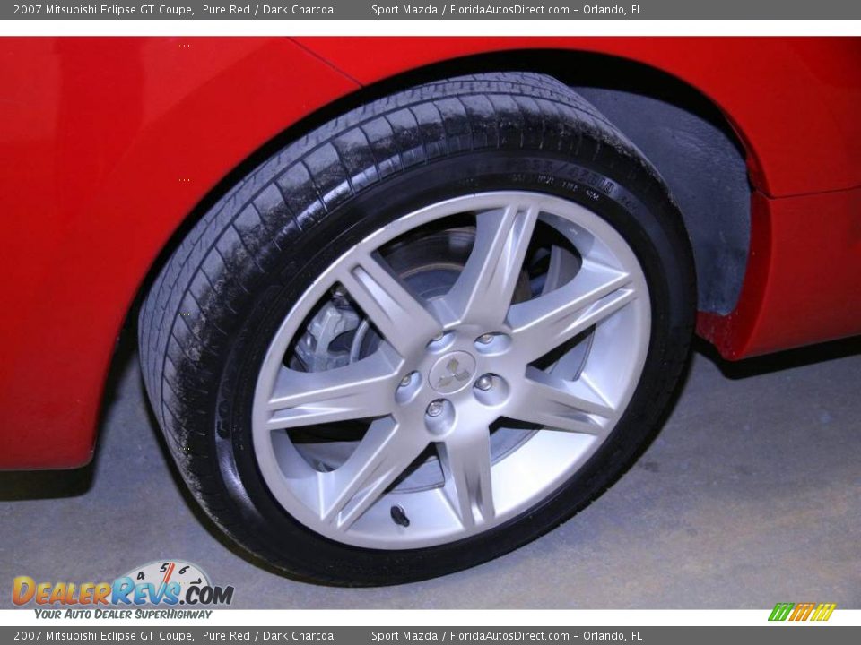 2007 Mitsubishi Eclipse GT Coupe Pure Red / Dark Charcoal Photo #22