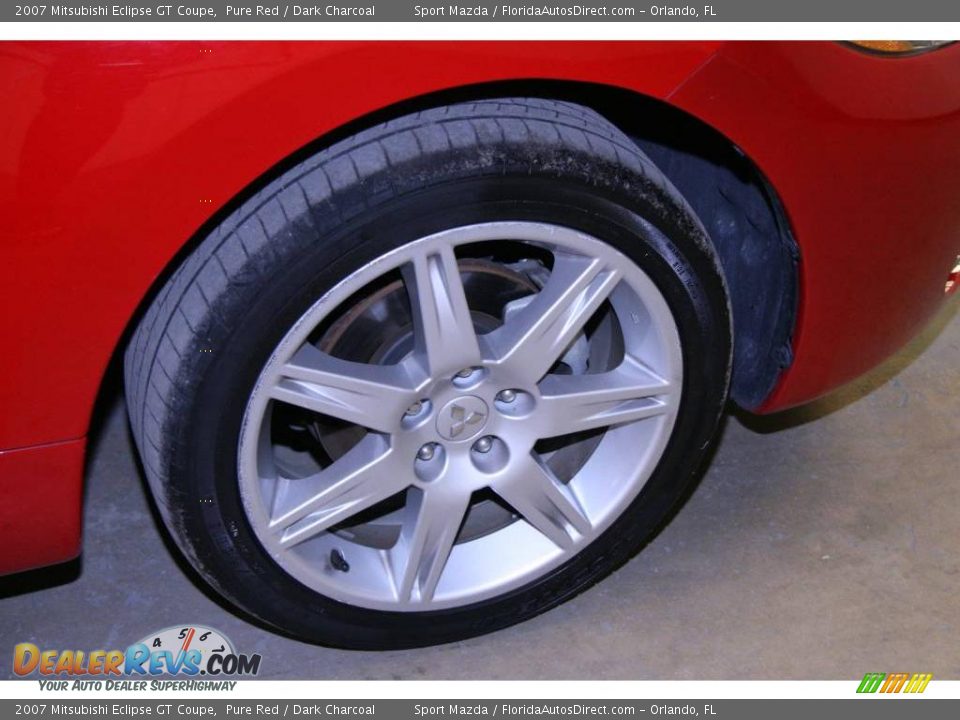2007 Mitsubishi Eclipse GT Coupe Pure Red / Dark Charcoal Photo #23