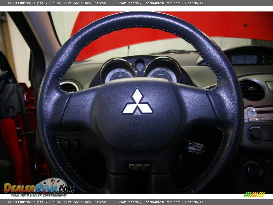 2007 Mitsubishi Eclipse GT Coupe Pure Red / Dark Charcoal Photo #28