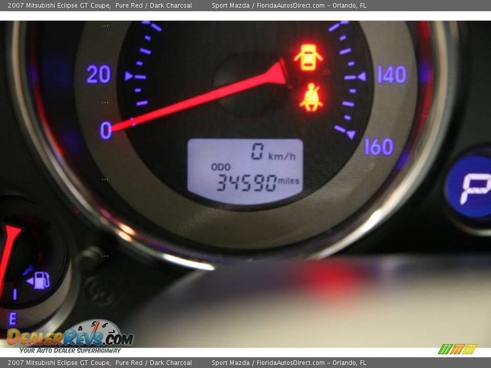 2007 Mitsubishi Eclipse GT Coupe Pure Red / Dark Charcoal Photo #30