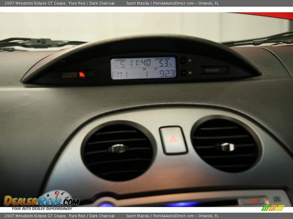 2007 Mitsubishi Eclipse GT Coupe Pure Red / Dark Charcoal Photo #32