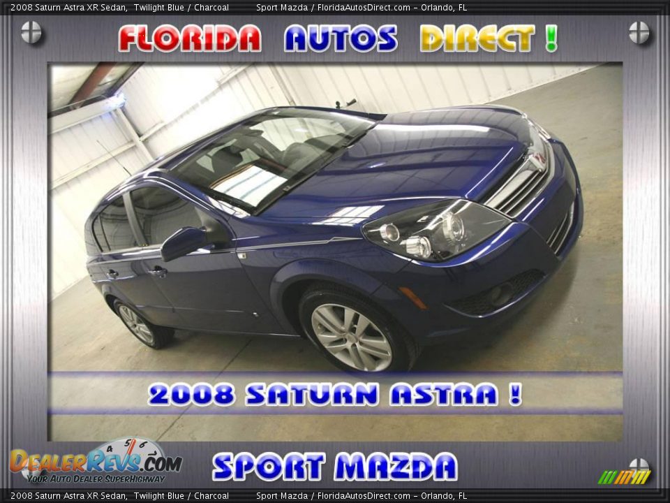 2008 Saturn Astra XR Sedan Twilight Blue / Charcoal Photo #1