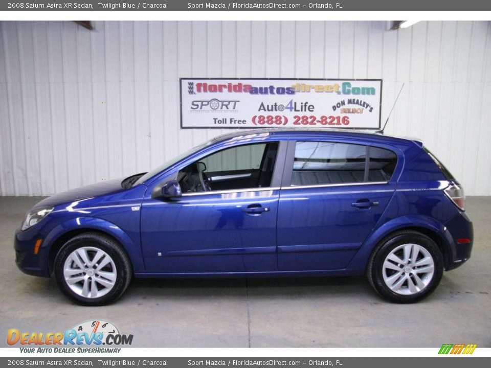 2008 Saturn Astra XR Sedan Twilight Blue / Charcoal Photo #9