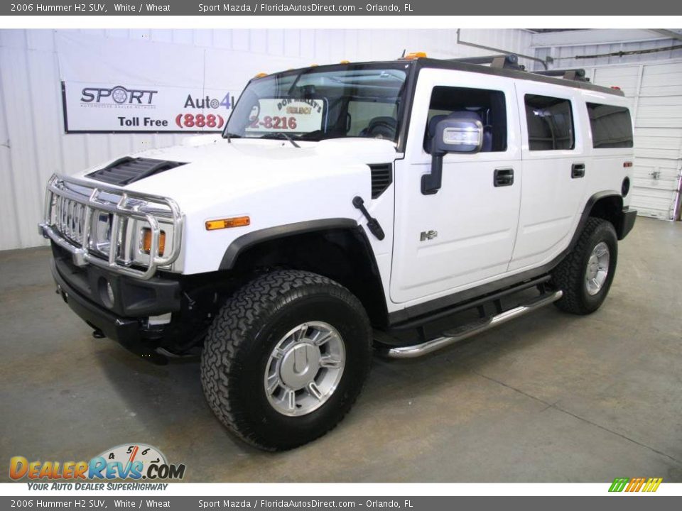 2006 Hummer H2 SUV White / Wheat Photo #4