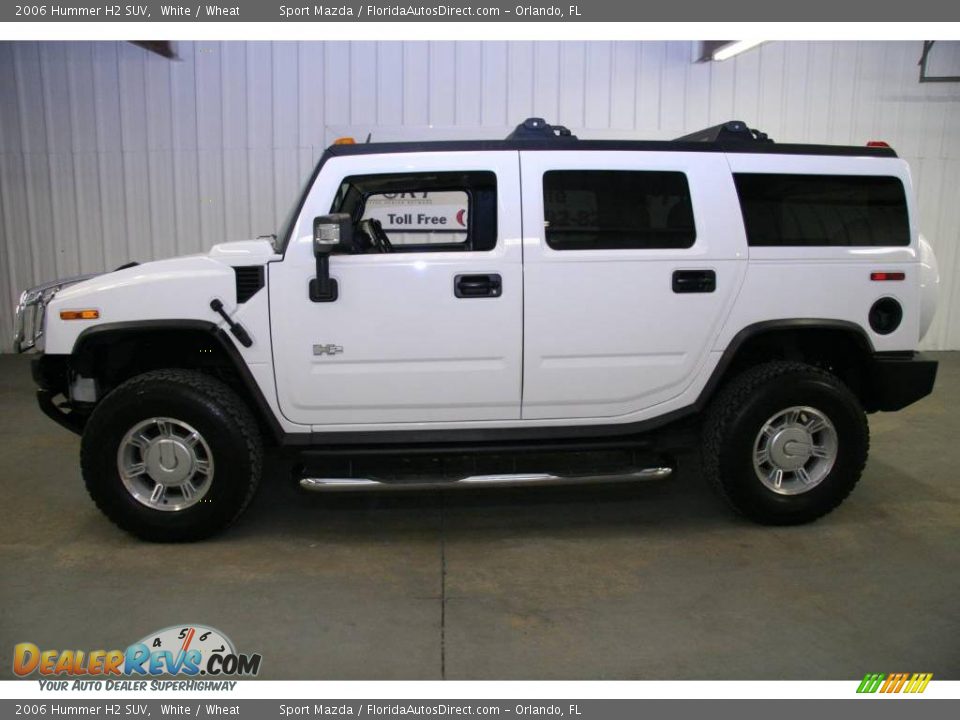 2006 Hummer H2 SUV White / Wheat Photo #8