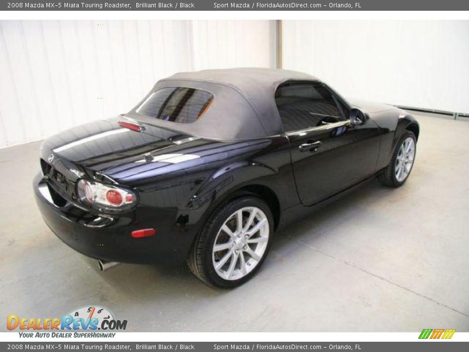 2008 Mazda MX-5 Miata Touring Roadster Brilliant Black / Black Photo #5