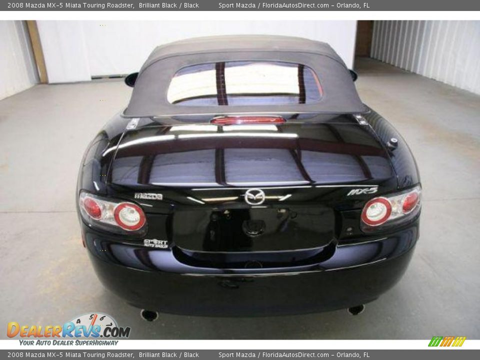 2008 Mazda MX-5 Miata Touring Roadster Brilliant Black / Black Photo #6