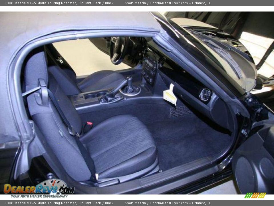 2008 Mazda MX-5 Miata Touring Roadster Brilliant Black / Black Photo #9