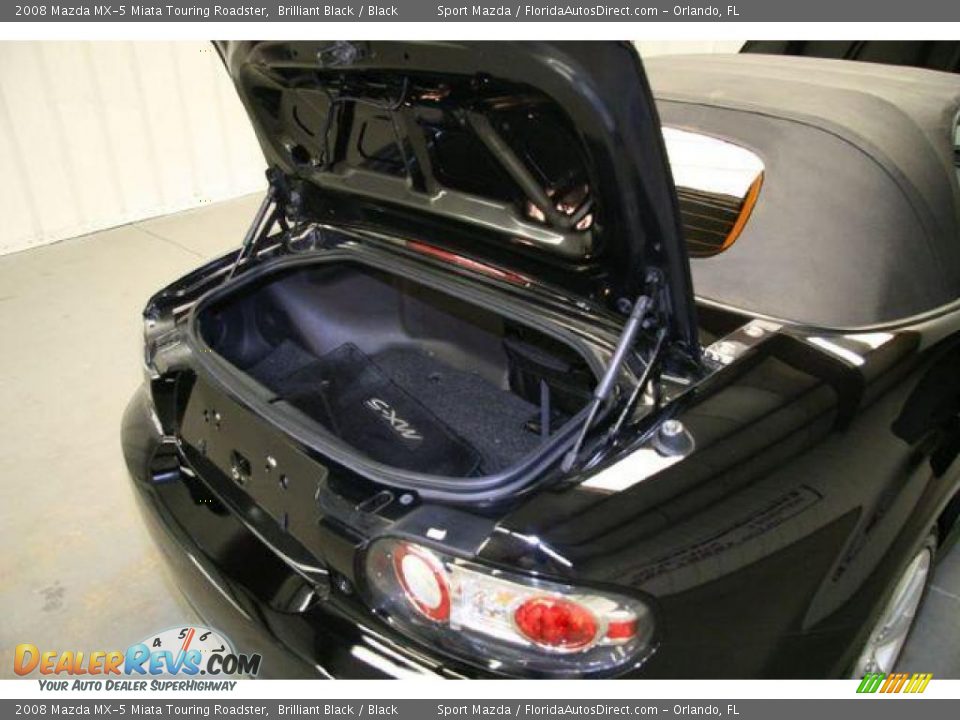 2008 Mazda MX-5 Miata Touring Roadster Brilliant Black / Black Photo #10
