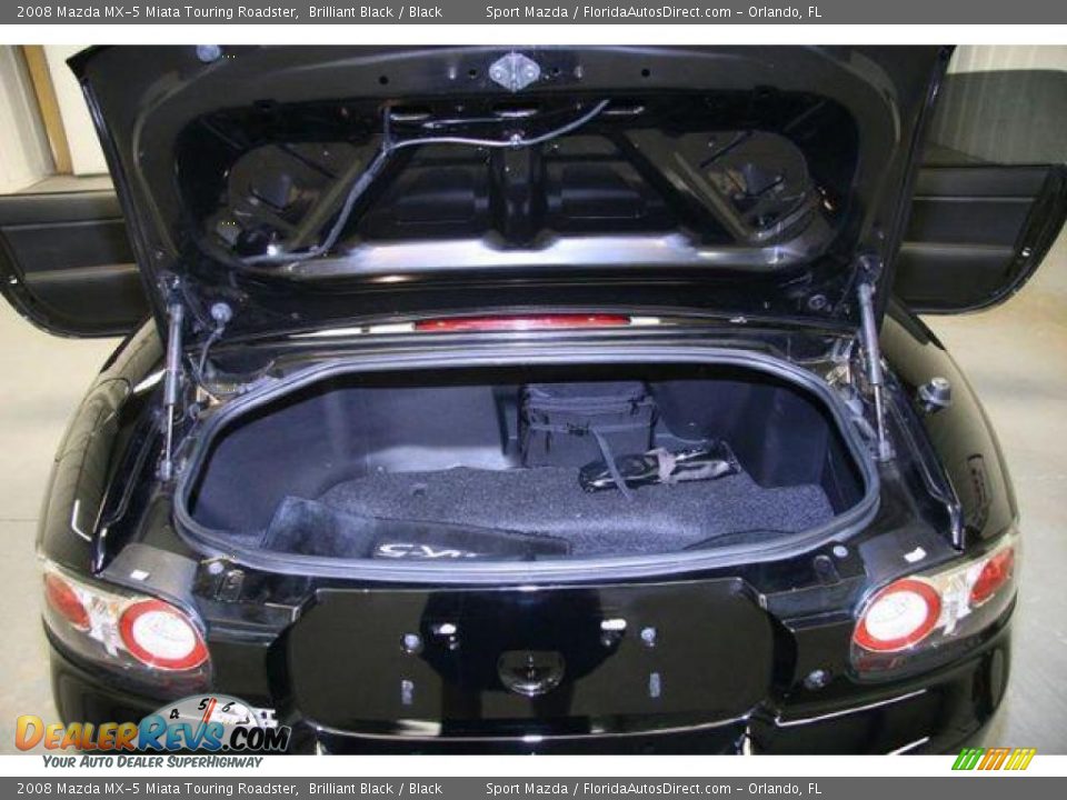 2008 Mazda MX-5 Miata Touring Roadster Brilliant Black / Black Photo #11