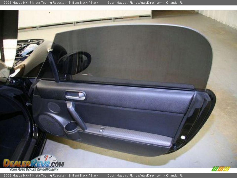 2008 Mazda MX-5 Miata Touring Roadster Brilliant Black / Black Photo #15