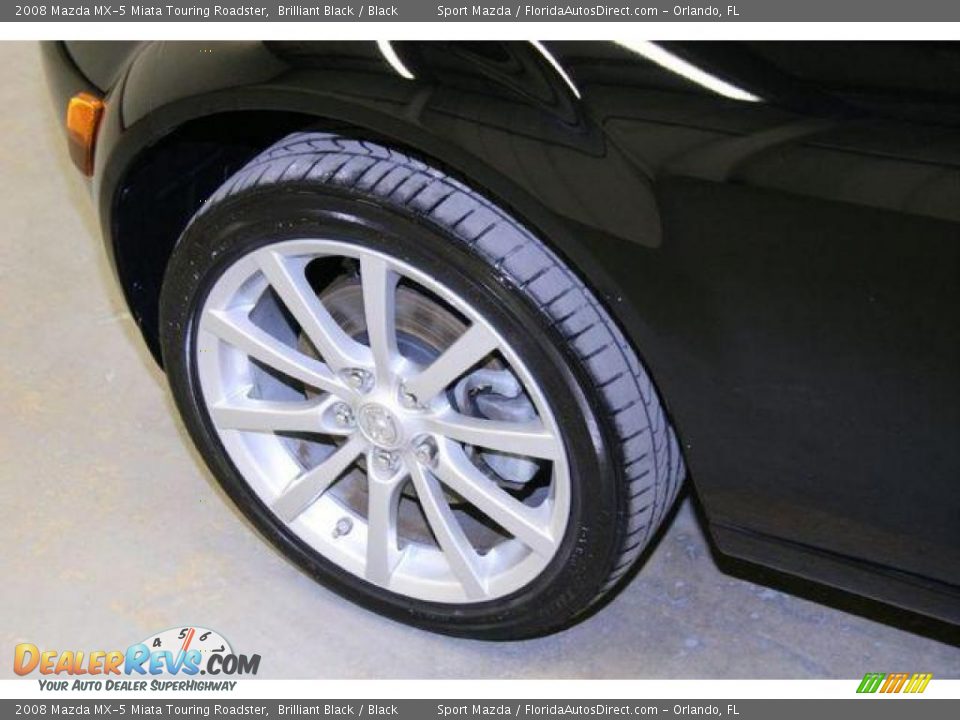 2008 Mazda MX-5 Miata Touring Roadster Brilliant Black / Black Photo #20