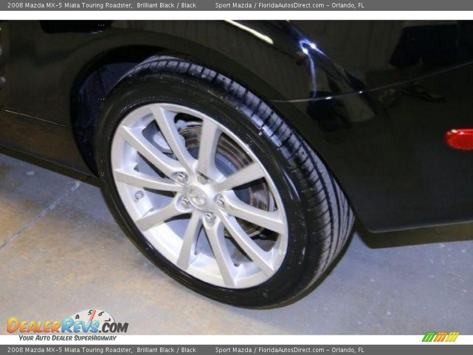 2008 Mazda MX-5 Miata Touring Roadster Brilliant Black / Black Photo #21