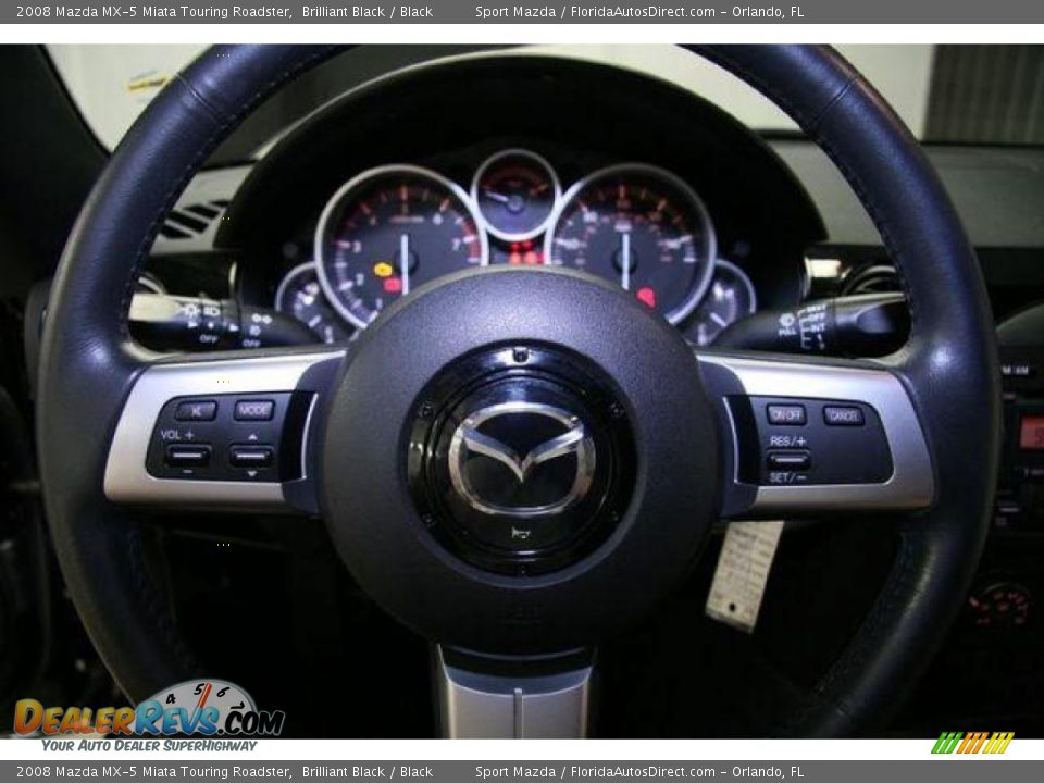 2008 Mazda MX-5 Miata Touring Roadster Brilliant Black / Black Photo #27