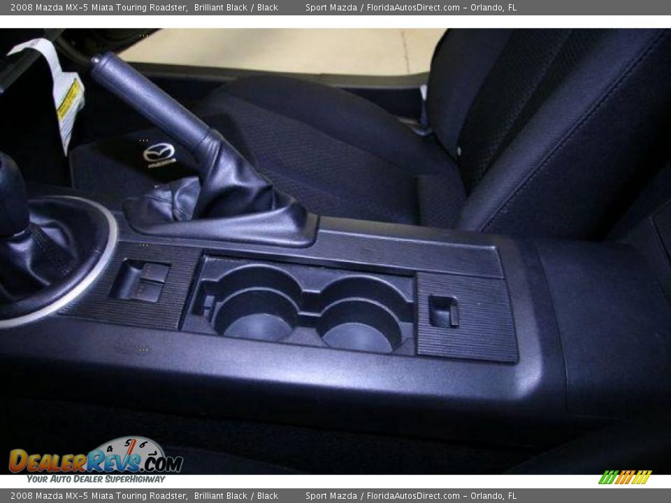 2008 Mazda MX-5 Miata Touring Roadster Brilliant Black / Black Photo #32