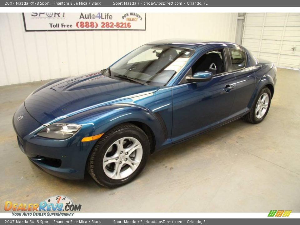 2007 Mazda RX-8 Sport Phantom Blue Mica / Black Photo #4