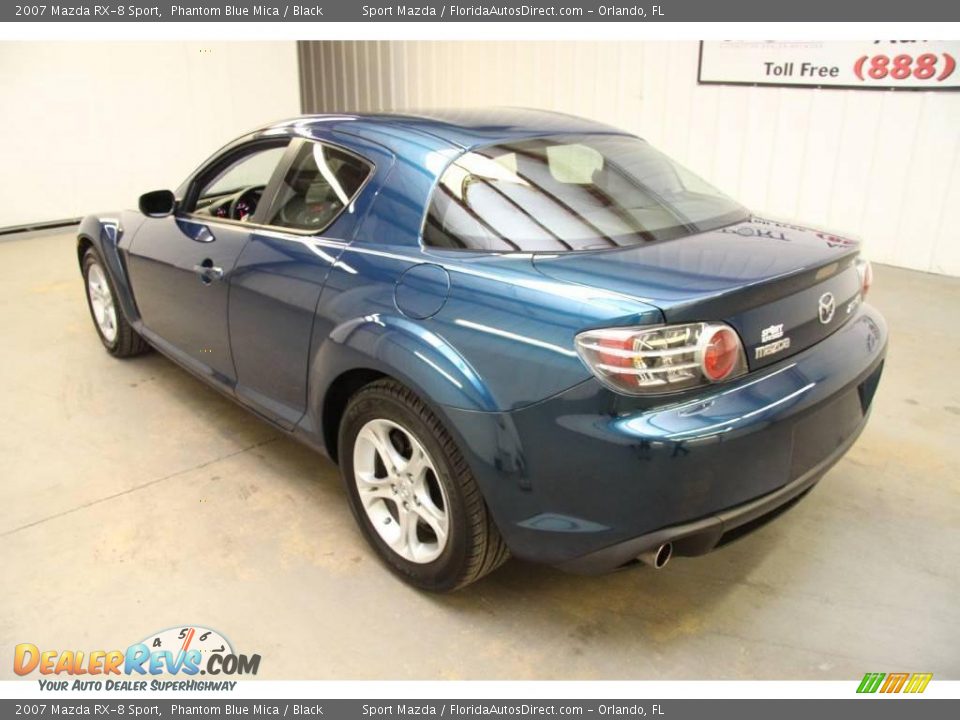 2007 Mazda RX-8 Sport Phantom Blue Mica / Black Photo #7