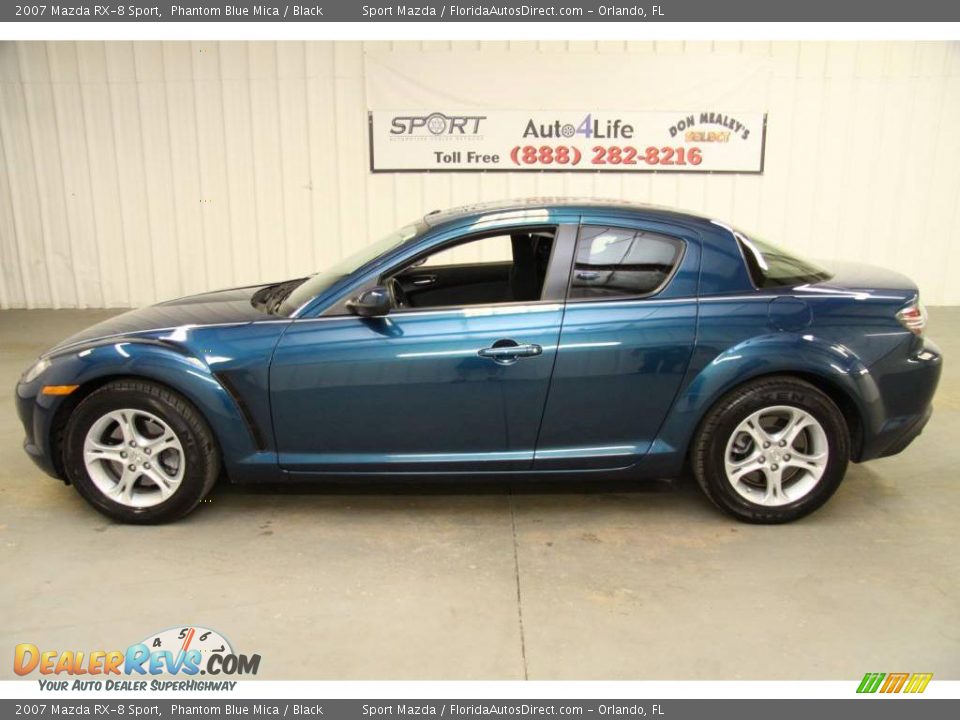 2007 Mazda RX-8 Sport Phantom Blue Mica / Black Photo #8