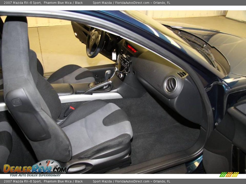 2007 Mazda RX-8 Sport Phantom Blue Mica / Black Photo #9