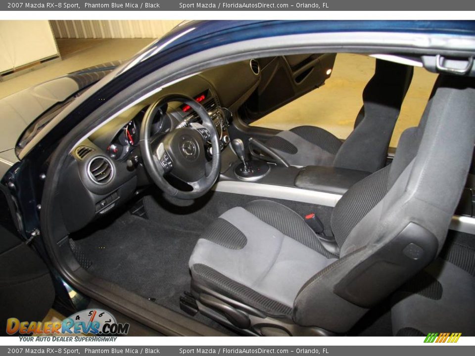 2007 Mazda RX-8 Sport Phantom Blue Mica / Black Photo #11