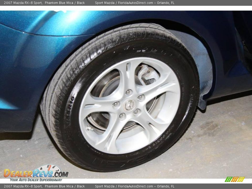 2007 Mazda RX-8 Sport Phantom Blue Mica / Black Photo #28