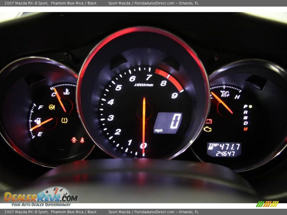 2007 Mazda RX-8 Sport Phantom Blue Mica / Black Photo #36