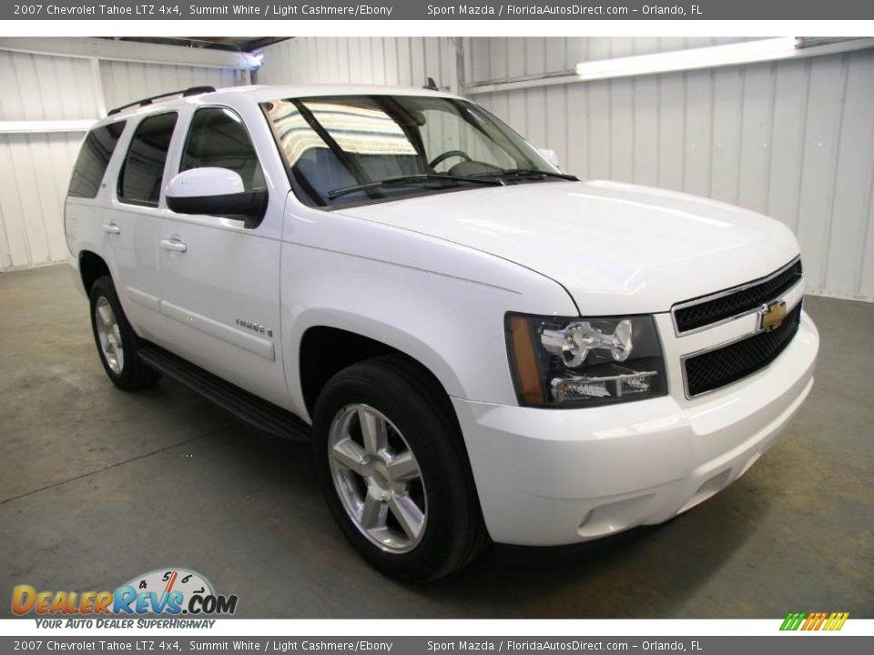 2007 Chevrolet Tahoe LTZ 4x4 Summit White / Light Cashmere/Ebony Photo #3
