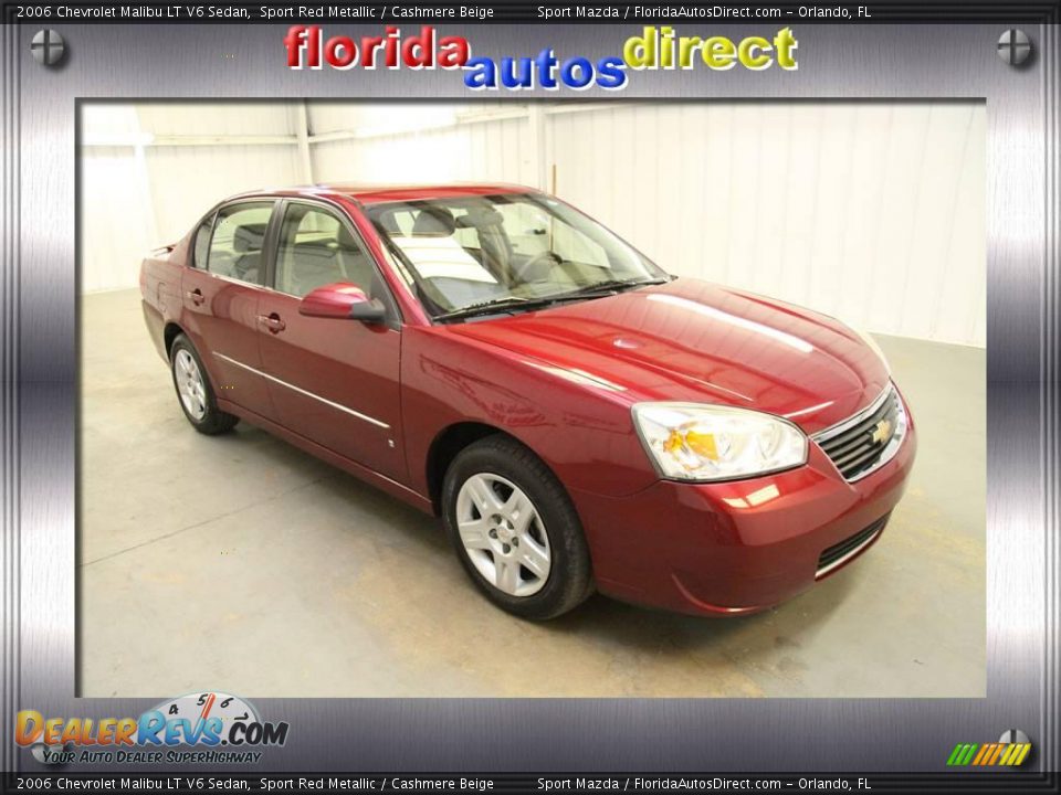 2006 Chevrolet Malibu LT V6 Sedan Sport Red Metallic / Cashmere Beige Photo #1