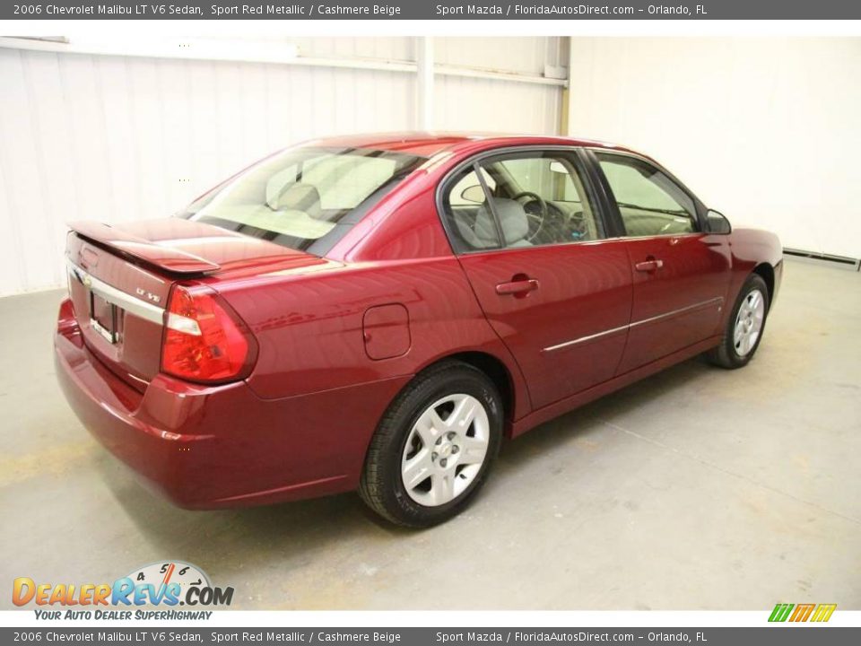 2006 Chevrolet Malibu LT V6 Sedan Sport Red Metallic / Cashmere Beige Photo #5
