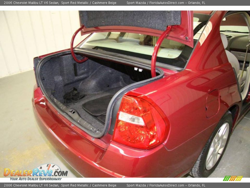 2006 Chevrolet Malibu LT V6 Sedan Sport Red Metallic / Cashmere Beige Photo #11